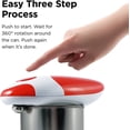 thumbnail image 4 of Kitchen Mama Auto 2.0 Electric Can Opener: Safe, Smooth Edge, Battery Operated (Red), 4 of 7