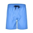 thumbnail image 3 of JTieacloth Comfort Mens Shorts Male Casual Pants Solid Trend Youth Summer Mens Sweatpants Fitness Running Shorts Beach Shorts,Blue, 3 of 6