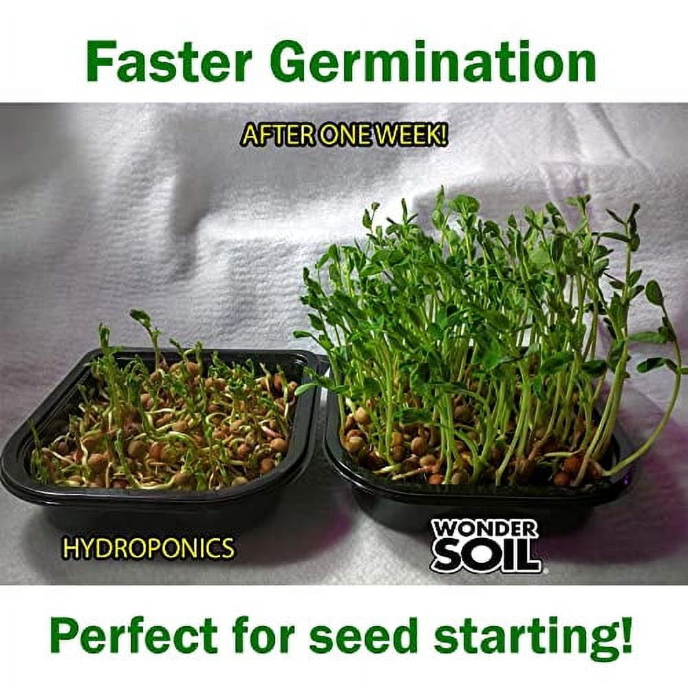 WONDER SOIL | Organic Coco Coir Brick/Block | Ready to - Compressed Coco Coir Fully Loaded with Nutrients | 10 LBS Block Expands to 2.5 Cu Ft | Incl Worm Castings & Nutrients