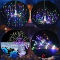 thumbnail image 6 of Morttic 2 Pack Christmas Outdoor Lights 200 Led Fireworks Lights Battery Powered Lantern Chandelier with Remote Control Hanging Fairy Lights for Tree Patio Bedroom Wedding Party Decoration -Multicolor, 6 of 6