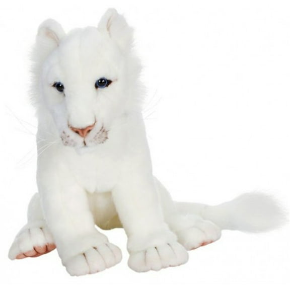 Hansa White Lion Cub Plush Toy
