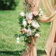 thumbnail image 6 of Wedding Arch Flowers Artificial Flowers Floral Swag for Lintel Arrangement Rose for Wedding Welcome Signs Reception Backdrop Decoration, 6 of 8