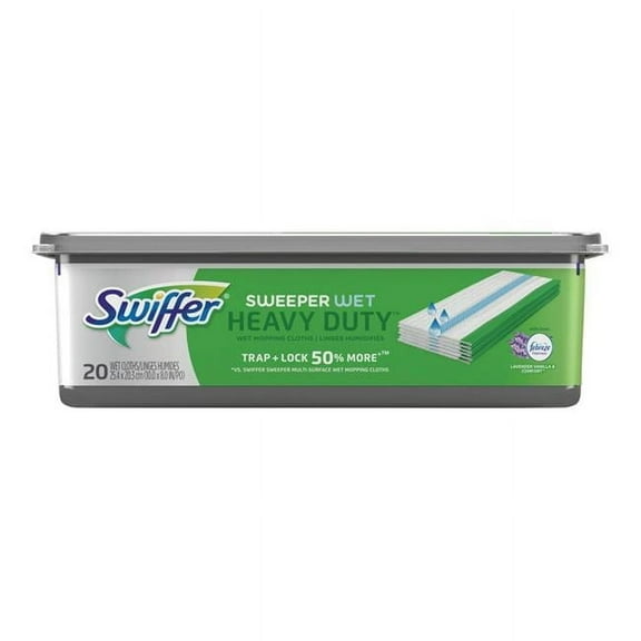 Swiffer  SweeperWet Heavy Duty 10 x 8 in. Cloth Refill Pad, 20 Count