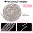 thumbnail image 2 of Triani 2Pcs Glitter Shoe Laces Rope 2 Pair 47 Inch Glitter Shoe Laces & Bling Shoe Laces for Sneakers Shoe Laces Sweatpants Trunks Bags Accessories (Multi-Color), 2 of 7