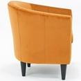 thumbnail image 3 of Fox Hill Trading Windsor 17.5" Polyester Fabric Club Chair in Orange, 3 of 4