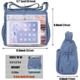 thumbnail image 3 of Crossbody Bag for Women, Multi Pockets Waterproof Nylon Shoulder Handbag,Crossbody Purse,Lightweight Pocketbooks, 3 of 6