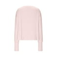 thumbnail image 3 of UAMVSH Women Long Sleeve Shirts UPF 50+ Sun Protection Pullover Blouses Soft Summer Fall Running Athletic Tops with Thumb Hole(XX-Large,Pink), 3 of 6