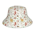 thumbnail image 1 of Fotbe Cute Little Animals Sombrero Tipo Pescador con Estampado – Sombrero de Sol de Algodón de Moda para Playa, Golf, Pesca, 1 of 6