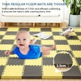 thumbnail image 2 of Tnobhg 12Pcs Extra Thick Yoga Mat High Density EVA Foam Interlocking Floor Tile Home Gym Fitness Exercise Pad Cushion Workout Equipment, 2 of 7