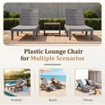 thumbnail image 5 of Homall Outdoor Chaise Lounge Chairs Set of 2, 5-Position Adjustable Waterproof Patio Outdoor Chaise Lounge, Light Brown, 5 of 8
