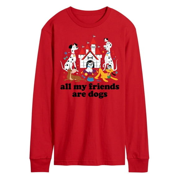 Disney Classics - Cats & Dogs - All My Friends Are Dogs - Men's Long Sleeve T-Shirt