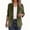 Army Green, variant on Kukoosong Women's Blazers Suit Jackets, Women's Lapel Collar Button Blazer Suit, Open Front Work Office Blazer Jacket
