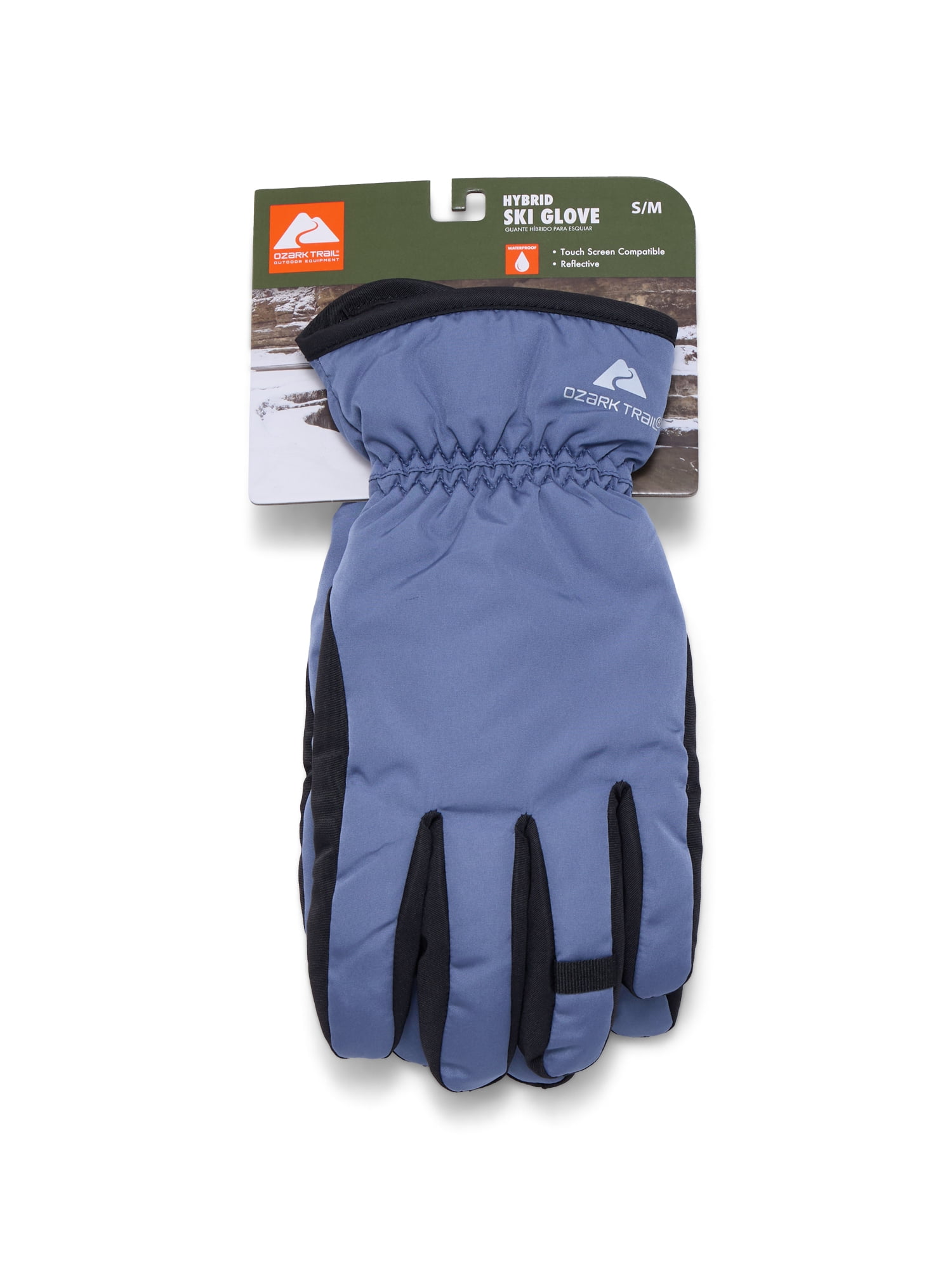 Ozark Trail Women's Hybrid Ski Gloves, Insignia Blue