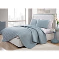 thumbnail image 1 of VCNY Home Nina Bedding Collection Luxury Premium Ultra Soft Quilt Coverlet, Comfortable 3 Piece Set, Modern Geometric Design For Home Hotel Decor, King, Blue, 1 of 1
