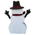 thumbnail image 4 of Hi-Line Gift Ltd 85255-J Wooden Snowman with Scarf Christmas Decor Indoor Outdoor Use, 4 of 6