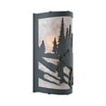 thumbnail image 4 of Meyda Tiffany 107450 12" W Grizzly Bear Left Wall Sconce - Silver, 4 of 5
