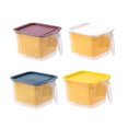 thumbnail image 2 of Recipiente De Almacenamiento De Alimentos De Cocina Con Cesta De Escurridor, Organizador De Frutas Y Verduras De Plástico Pp Insípido Con Asa Portátil Y Tapa, Caja De Almacenamiento De Alimentos Monstrate HA025368-04, 2 of 6