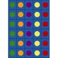 thumbnail image 3 of Lots of Dots 5'4" x 7'8" Oval Area Rug In Color Multi-Color:Multi,Material:Nylon, 3 of 3