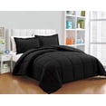 thumbnail image 2 of Chezmoi Collection Black Down Alternative Comforter Twin - 2-Piece All Seasons Lightweight Comforter Set - Microfiber Comforter Duvet Insert with Corner Tabs, 2 of 8