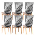 thumbnail image 6 of Decorative Chair Back Cover One Size x2 Chair Cover Dining Chair Slipcovers Chair Back Decoration Festival Chair Decoration White Dragon, 6 of 6
