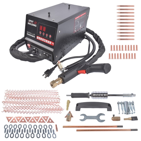 Mustrod 110V 3500W Stud Welder Dent Repair Kit Spot Welder Dent Puller Machine with Auto/Manual 7 Modes
