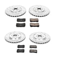 thumbnail image 3 of PowerStop Front and Rear Z23 Evolution Sport Carbon-Fiber Ceramic Brake Pad and Drilled & Slotted Rotor Kit Fits: CADILLAC Select Models K2881, 3 of 10