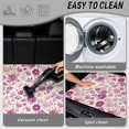 thumbnail image 3 of Yspwyqan Car Trunk Mat, Universal 29" x 39" Gripped Bottom Cargo Liner, Purple Floral Season-Resistant Auto Interior, Fits Most Sedans SUVs Wagons for Daily Commute Trips, 3 of 7