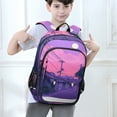 thumbnail image 6 of FORMRS Unisex School Backpack 17" Student Travel Bag with Laptop Compartment, White Cat Walking, 6 of 7
