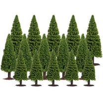 LEDMOMO Green Pine Tree Model Landscape Trees for Home Use 15Pcs