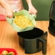 thumbnail image 5 of 20 cm Kvadratisk Återanvändbar Silikon Air Fryer Ugn Tillbehör Grön, 5 of 5