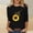 Black plus size sunflower top a1, variant on thefmos Women Plus Size Fall 3/4 Sleeve Round Neck Sunflower Print Pullover Tops Dressy Casual Loose Graphic Tshirt Blouses Trendy Autumn Vacation Clothes, Pink L