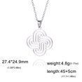 thumbnail image 6 of EUEAVAN Silver Cross Knot Pendant Necklace Stainless Steel Jewelry, 6 of 6