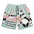 thumbnail image 5 of Goofa Cute Panda Printed Mens Swim Trunks Summer Quick Dry Short Beach Swimwear Bathing Suits-3X-Large, 5 of 9