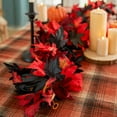thumbnail image 4 of MOQIN 6PCS Fall Maple Leaves Garland 5.6Ft Artificial Maple Autumn Garland Hanging Fall Vines Table Decorations Front Door Fall Decor Thanksgiving Decorations Decor, 4 of 6