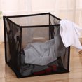 thumbnail image 3 of 1Set Foldable Storage Bins Black Cloth Square Organizer for Laundry and Clothes, 3 of 9