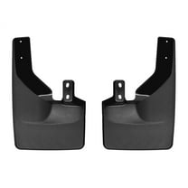 WeatherTech Custom No Drill Splash Guard MudFlaps compatible with 2021-2024 Ford Bronco, Rear Pair - Black