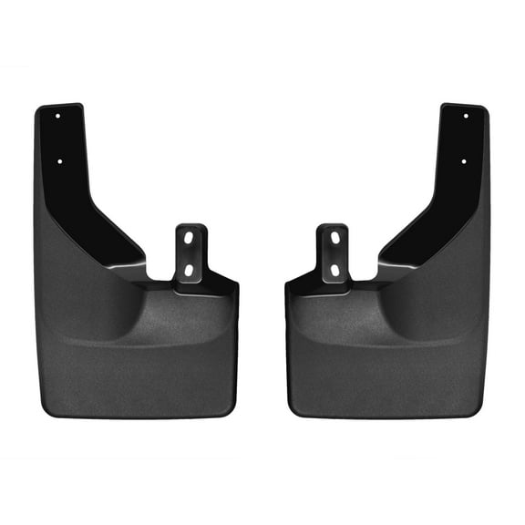 WeatherTech Custom No Drill Splash Guard MudFlaps compatible with 2021-2024 Ford Bronco, Rear Pair - Black
