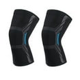 thumbnail image 2 of Cheers.US 1 Pair Knee Pads Breathable Comfortable Wide Application Ergonomic Design Soft Fabric Knee Protection Non-slip Knee Support Warmer Brace for Sports, 2 of 7