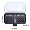 thumbnail image 3 of Multi-Purpose Ratchet Wrench Screwdriver Set – 24 Bits Compact 6.3 Inch Case, Vanadium Steel Tools for DIY Projects, Tight Spaces, Home Repairs, 3 of 8