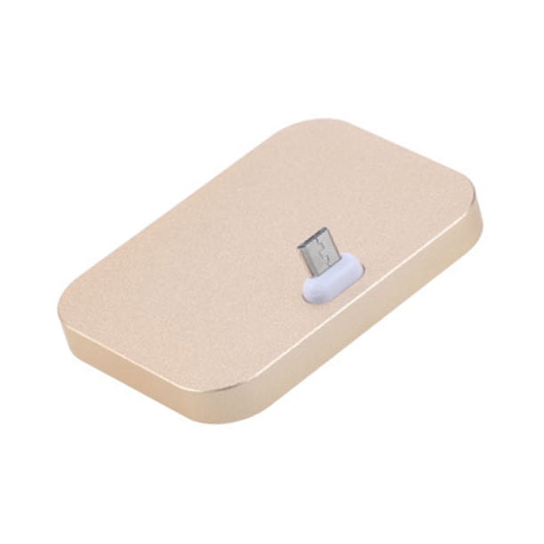 Moyic Soporte de de escritorio para teléfono móvil Estación de acoplamiento de carga de teléfono móvil Soporte de enchufe micro USB Teléfono y Comunicación oro