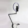 thumbnail image 4 of Stream 10in Live Stream Fill Light Angle Adjustable Dimmable Clip On LED  Light With Stand Phone Holder For Beauty Manicure, 4 of 8