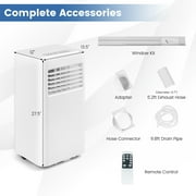 Costway 6000 BTU (8000 BTU ASHRAE) Portable Air Conditioner 3-in-1 AC Unit With Cool Dehum Fan Sleep Mode