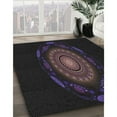 thumbnail image 2 of Ahgly Company Indoor Rectangle Patterned Black Novelty Area Rugs, 4' x 6', 2 of 6
