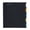 Black, variant on Mintra Durable Premium Spiral Notebook (5 Subject - Red) - Fabric Covered Coils, Adjustable Pocket Folders, 200 Sheets