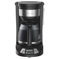 thumbnail image 2 of 12 Cup Programmable Coffee Maker - Black - Drip Coffee Machine, Nonstick Hot Plate, Brew Pause, 2 of 10