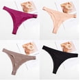 thumbnail image 3 of Paquete de 4 bragas invisibles para mujer, ropa interior sin costuras, bragas Cheekie para mujer XXXL Jormftte WMZY-300-5, 3 of 7