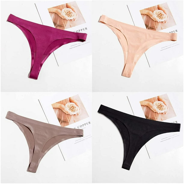 Women's XL Seamless Underwear - 4 Pack Cheekie Panties - Comfortable and  Stylish