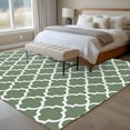 thumbnail image 4 of 6'x9' Area Rugs, Sage Green Morocco Indoor Outdoor Area Rug for Living Room Bedroom, Minimalist Boho Ethnic Abstract Motif Washable Bathroom Rugs Kitchen Floor Carpet Mats Home Decor Aesthetic, 4 of 8