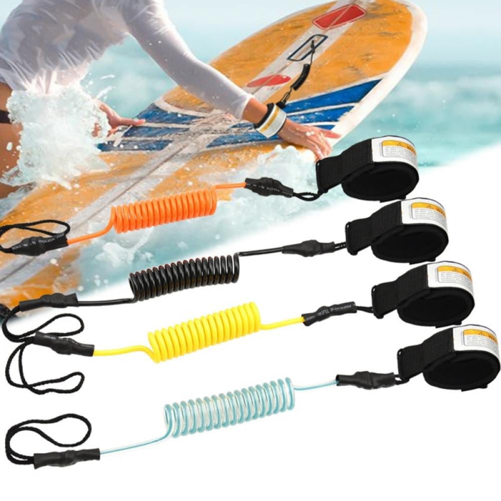 Wrist Leash Surfboard Coiled Cord Stand Up Paddle Board Arm Strap 