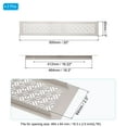 thumbnail image 2 of 20 x 3 Inch Door Air Vent Cover, 2 Pack Heavy Duty Aluminum Grille Ventilation Cover Louvered with Mounting Screws for Cabinet Wardrobe Door, Cashmere Gray
, 2 of 6